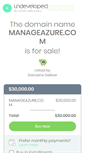 Mobile Screenshot of manageazure.com
